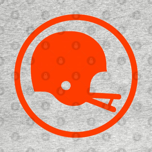 Two-Bar Helmet Minimalist Logo (Orange) by HelmetAddict